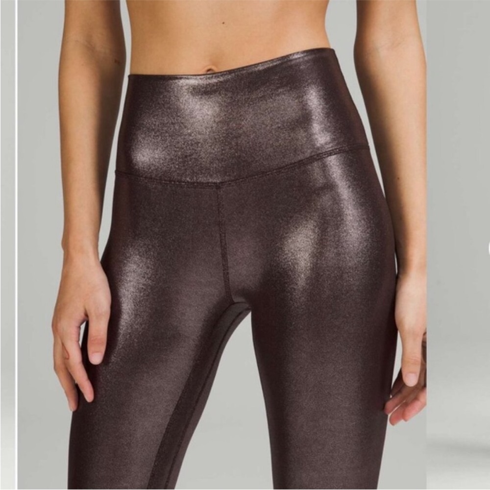 NWT lululemon Align High Rise Pant, 25” French Press *Shine, Size 4